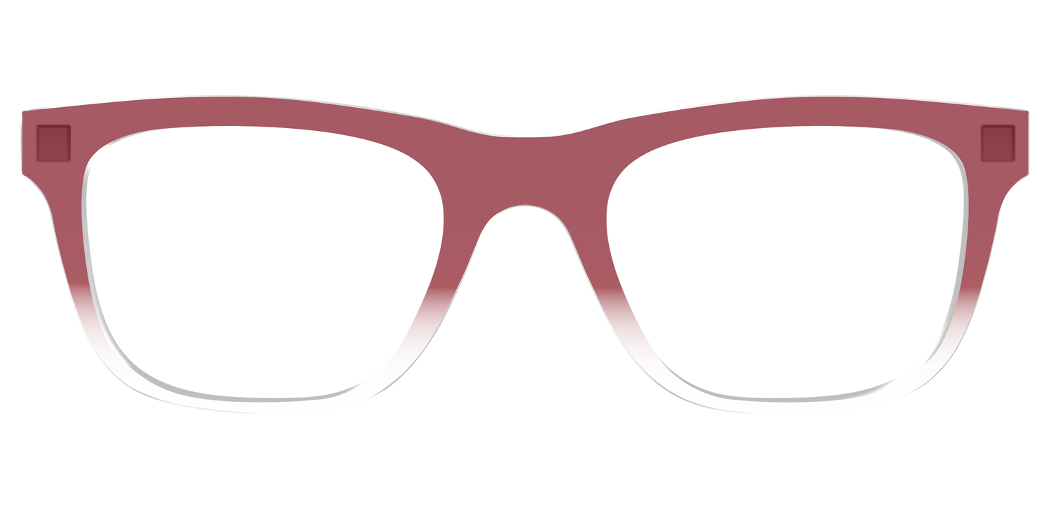 The Burgundy Gradient Crystal - Front Top Image - Pair Eyewear