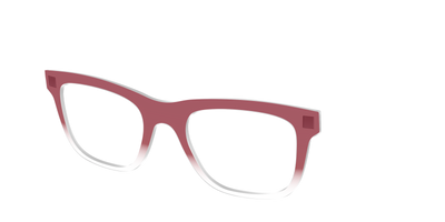The Burgundy Gradient Crystal - Angle Top Thumbnail - Pair Eyewear