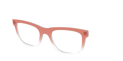 The Burnt Orange Gradient Crystal - Angle Top Thumbnail - Pair Eyewear