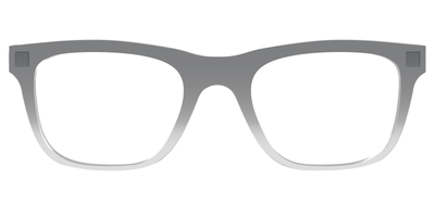 The Charcoal to Light Gray Gradient Crystal - Front Top Thumbnail - Pair Eyewear