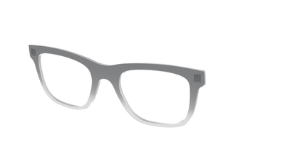 The Charcoal to Light Gray Gradient Crystal - Angle Top Thumbnail - Pair Eyewear
