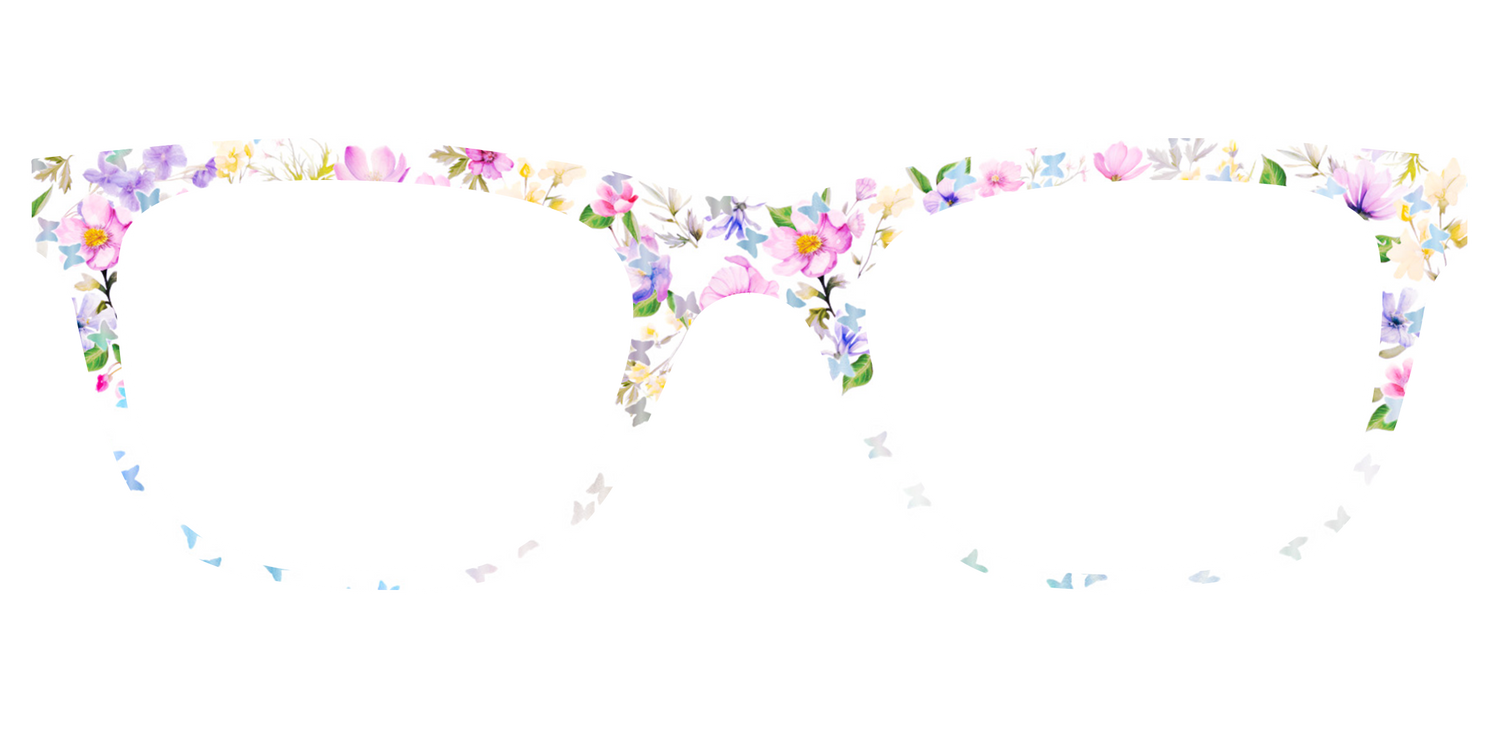 The Delicate Flower Crown with Butterfly Glitter - Front Top Image - Pair Eyewear