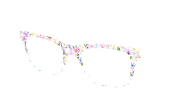 The Delicate Flower Crown with Butterfly Glitter - Angle Top Thumbnail - Pair Eyewear