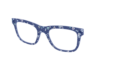 The Denim Heart Glitter Crystal - Angle Top Thumbnail - Pair Eyewear