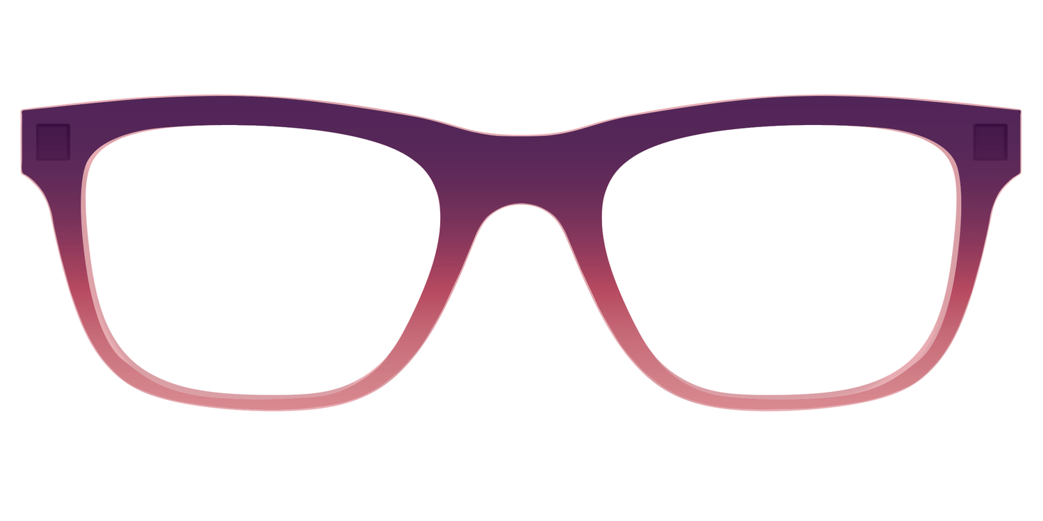 The Desert To Dusk Gradient Crystal - Front Top Image - Pair Eyewear