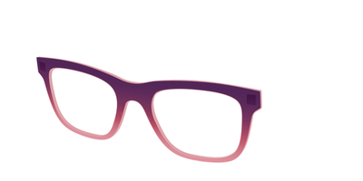 The Desert To Dusk Gradient Crystal - Angle Top Thumbnail - Pair Eyewear