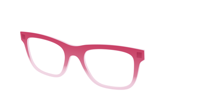 The Flamingo to Blush Gradient Crystal - Angle Top Thumbnail - Pair Eyewear
