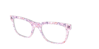 The Frightfully Fun Doodles Crystal - Angle Top Thumbnail - Pair Eyewear