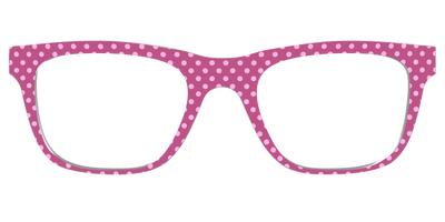 The Fuchsia Polka Dots - Front Top Thumbnail - Pair Eyewear