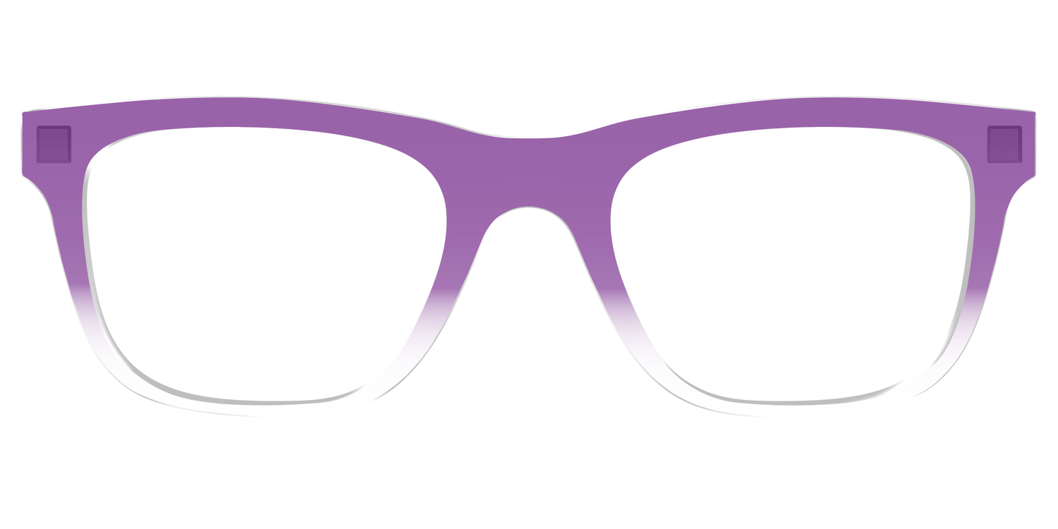 The Grape Gradient Crystal - Front Top Image - Pair Eyewear