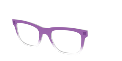 The Grape Gradient Crystal - Angle Top Thumbnail - Pair Eyewear