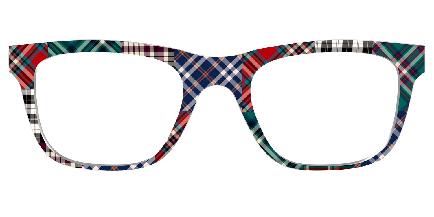 The Grunge Plaid Print Mix - Front Top Image - Pair Eyewear