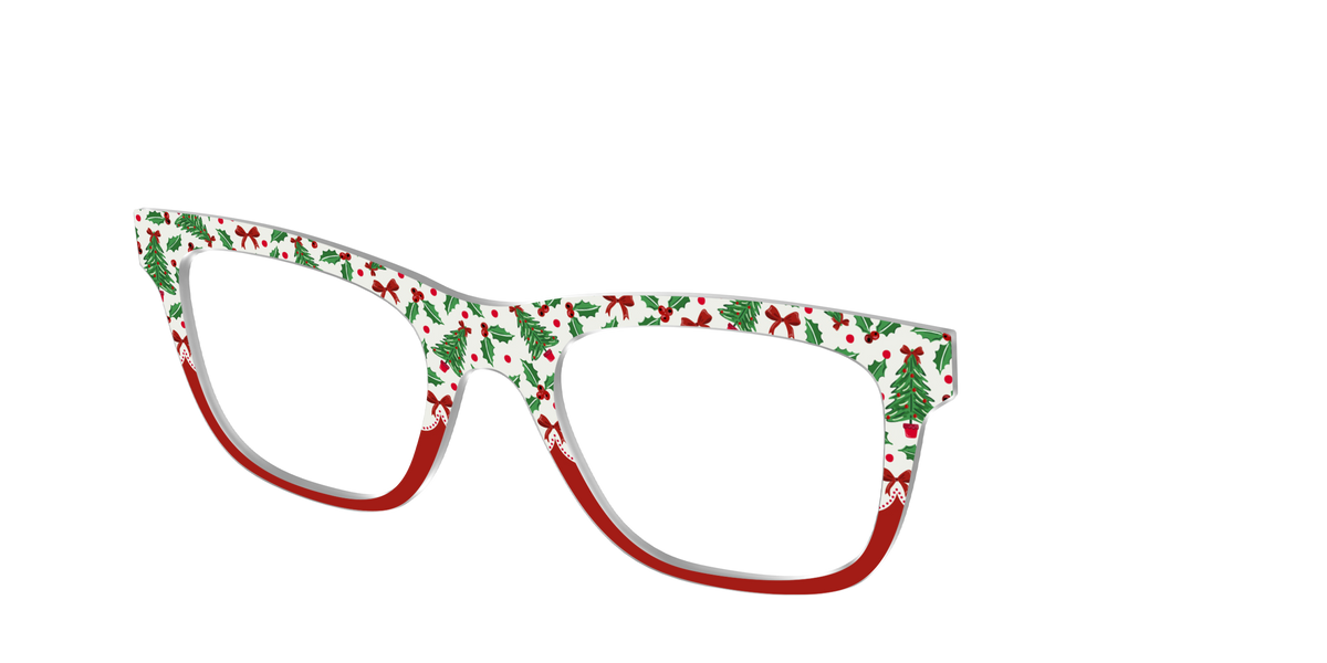 The Holly Jolly Split - Angle Top Image - Pair Eyewear