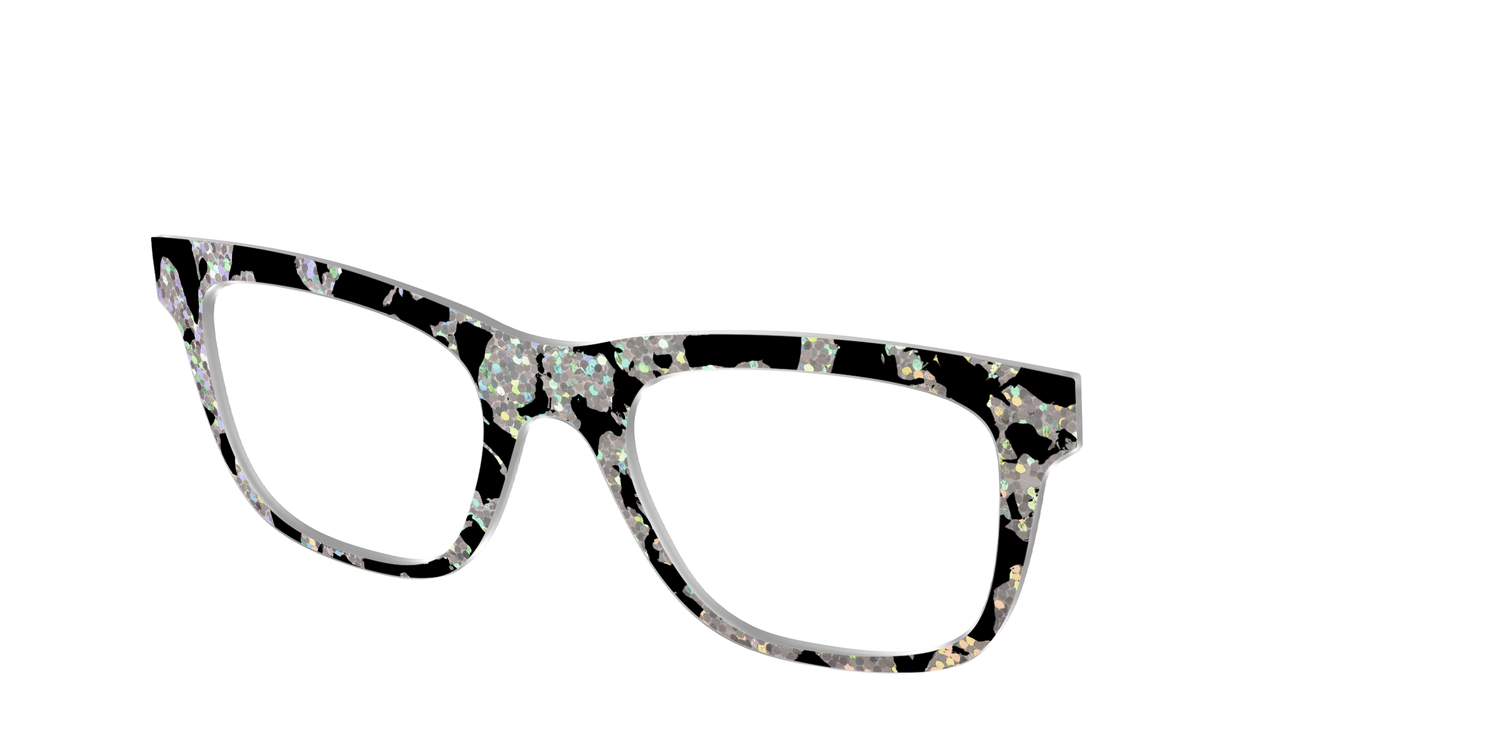 The Holographic Mottled Tortoise - Angle Top Image - Pair Eyewear