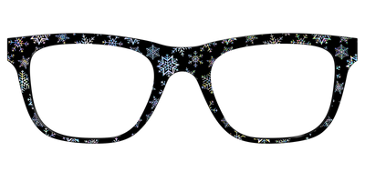 The Holographic Snowflakes - Front Top Thumbnail - Pair Eyewear