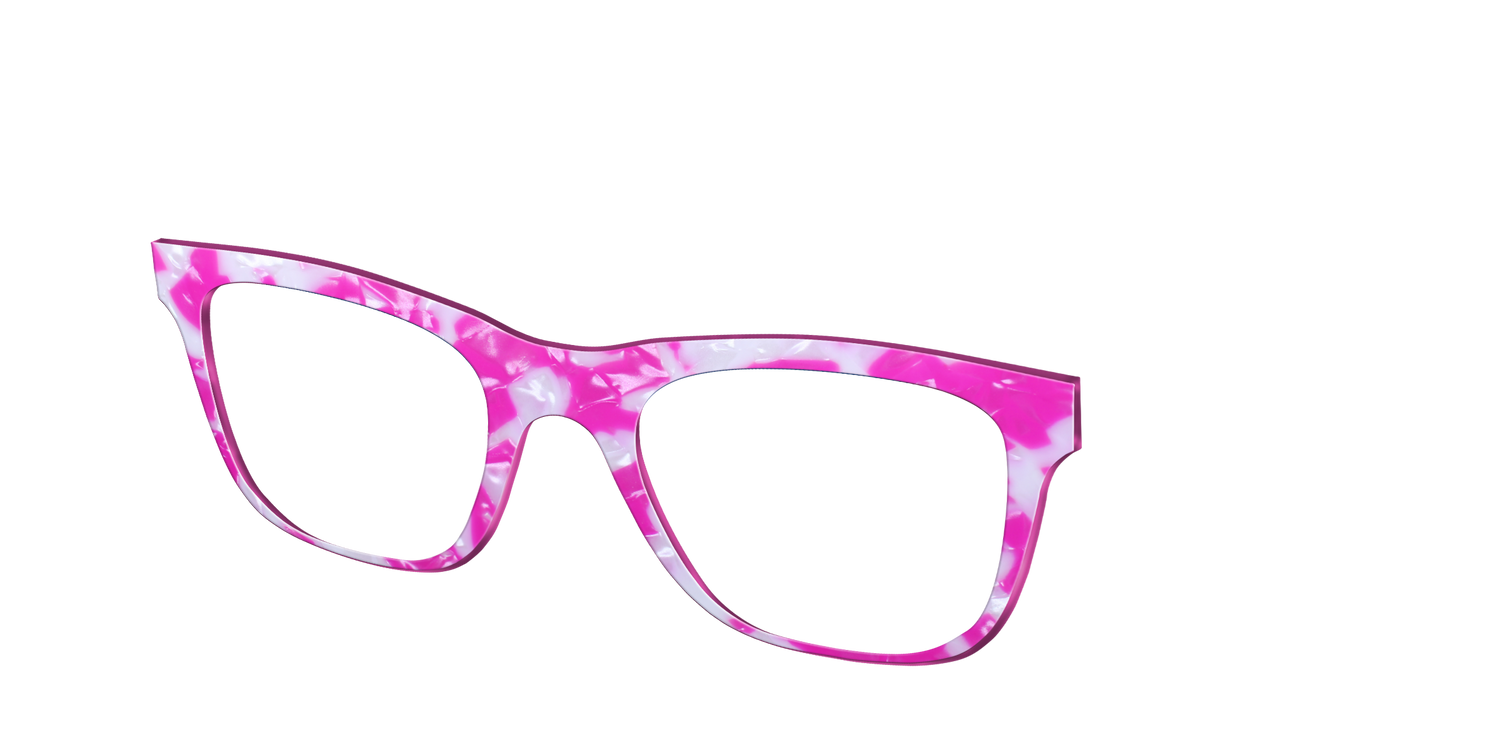 The Hot Pink Pearl Tortoise - Angle Top Image - Pair Eyewear