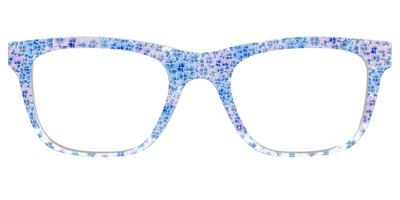 The Hydrangea Confetti Crystal with Gold Foil - Front Top Thumbnail - Pair Eyewear
