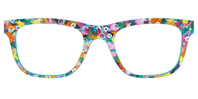 The Imaginative Tortoise with Bubble Glitter - Front Top Thumbnail - Pair Eyewear