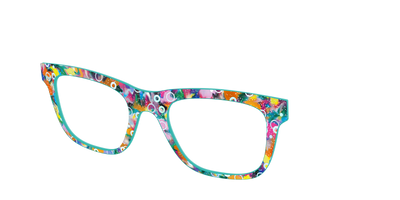 The Imaginative Tortoise with Bubble Glitter - Angle Top Thumbnail - Pair Eyewear