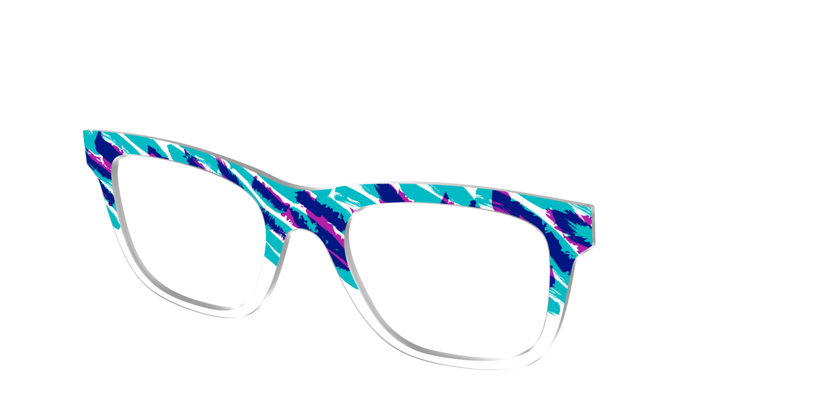 The Jazzy Scribble - Angle Top Image - Pair Eyewear
