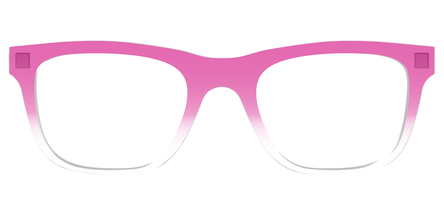 The Magenta Gradient Crystal - Front Top Image - Pair Eyewear