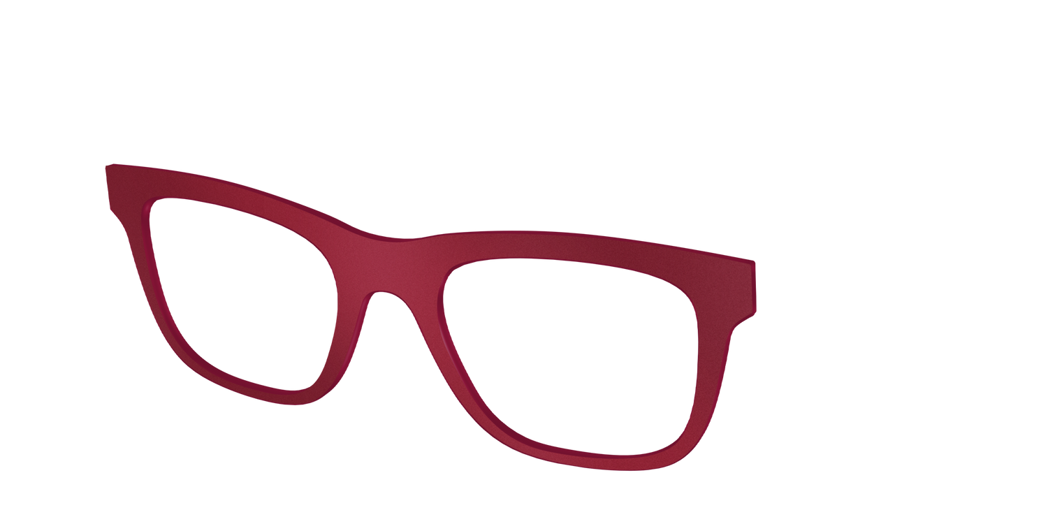 The Matte Burgundy - Angle Top Image - Pair Eyewear