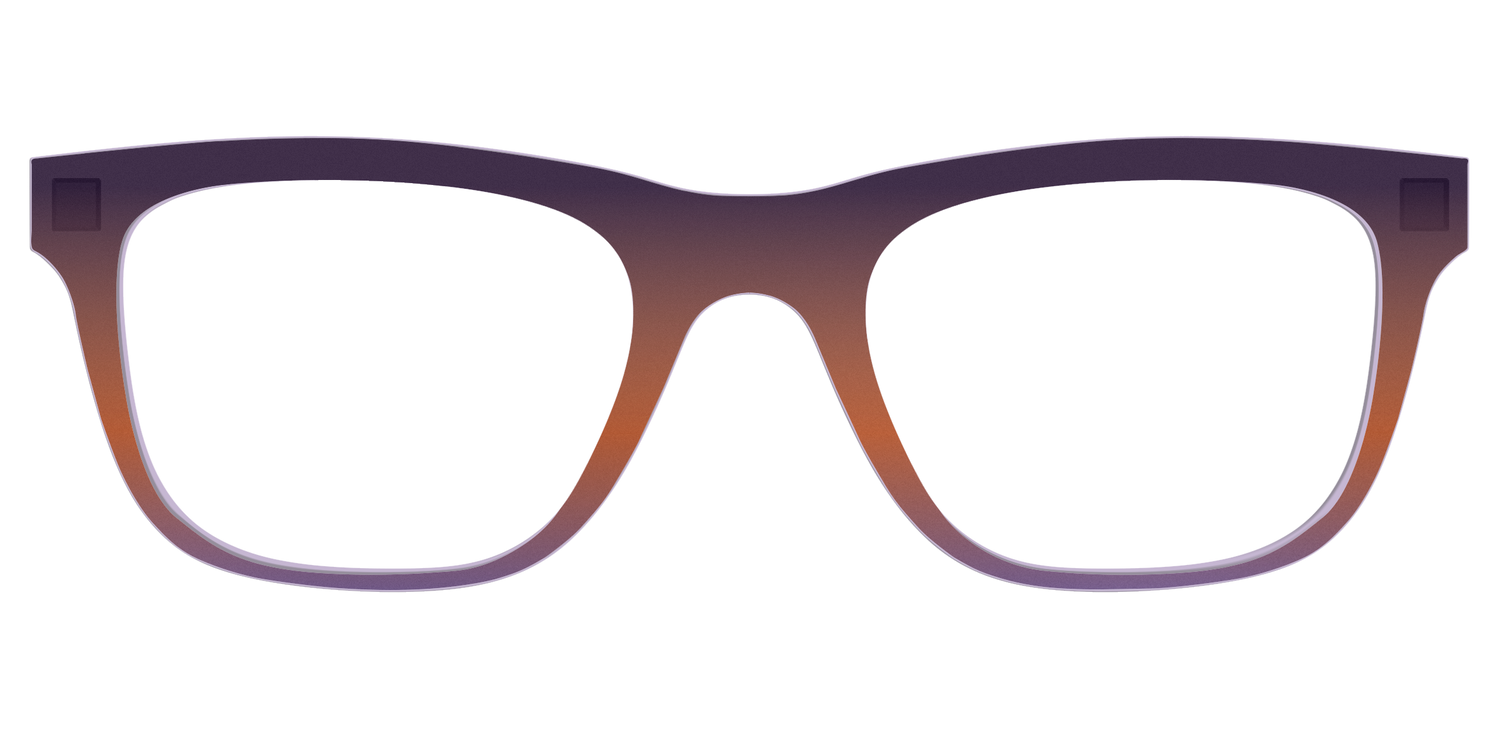 The Matte Midnight to Violet Gradient - Front Top Image - Pair Eyewear