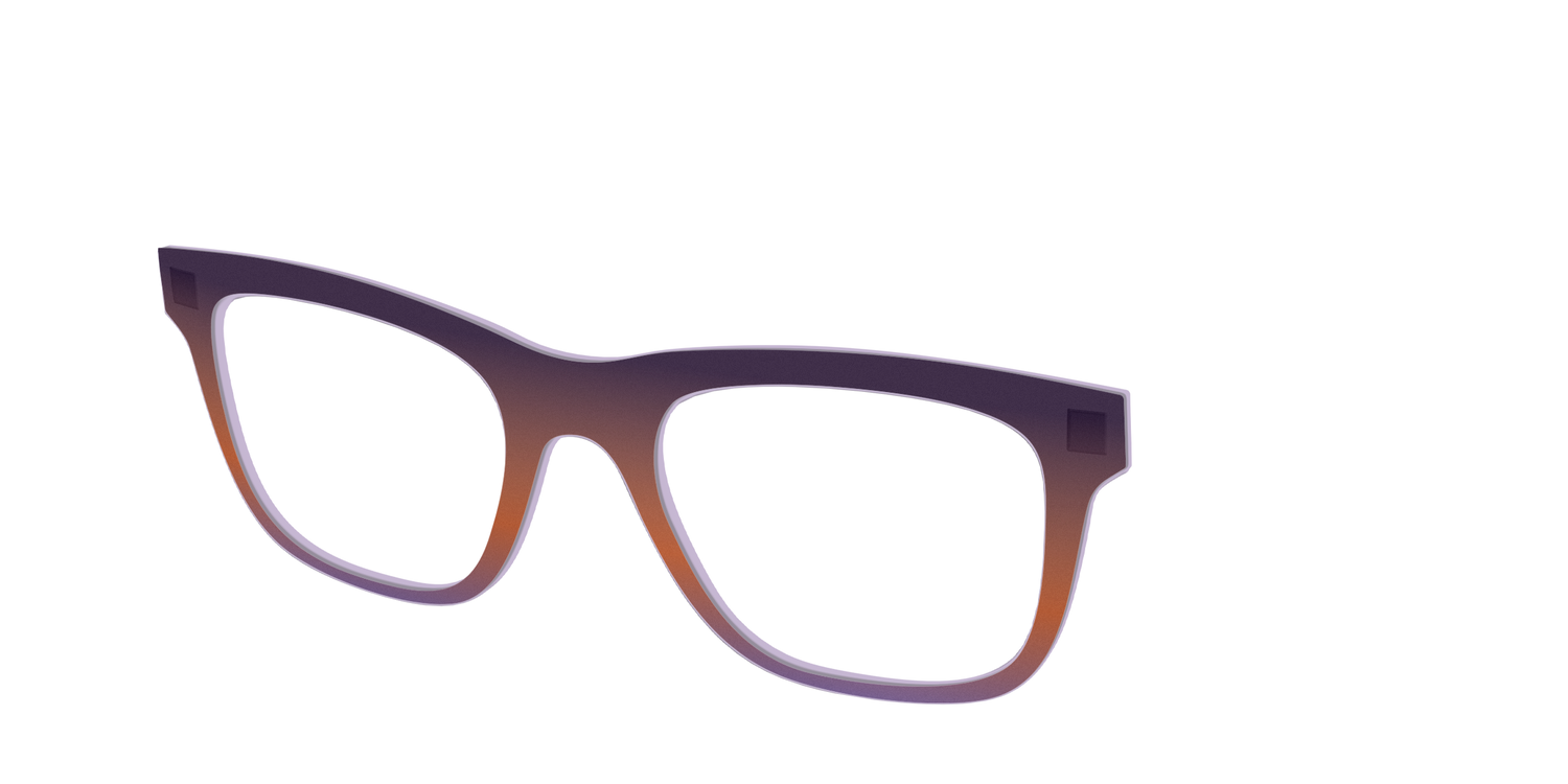 The Matte Midnight to Violet Gradient - Angle Top Image - Pair Eyewear