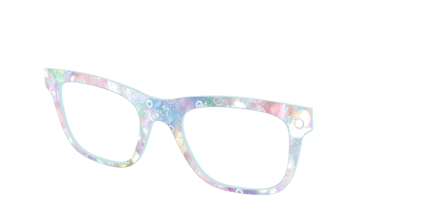 The Mermaid Bokeh with Bubble Glitter - Angle Top Image - Pair Eyewear