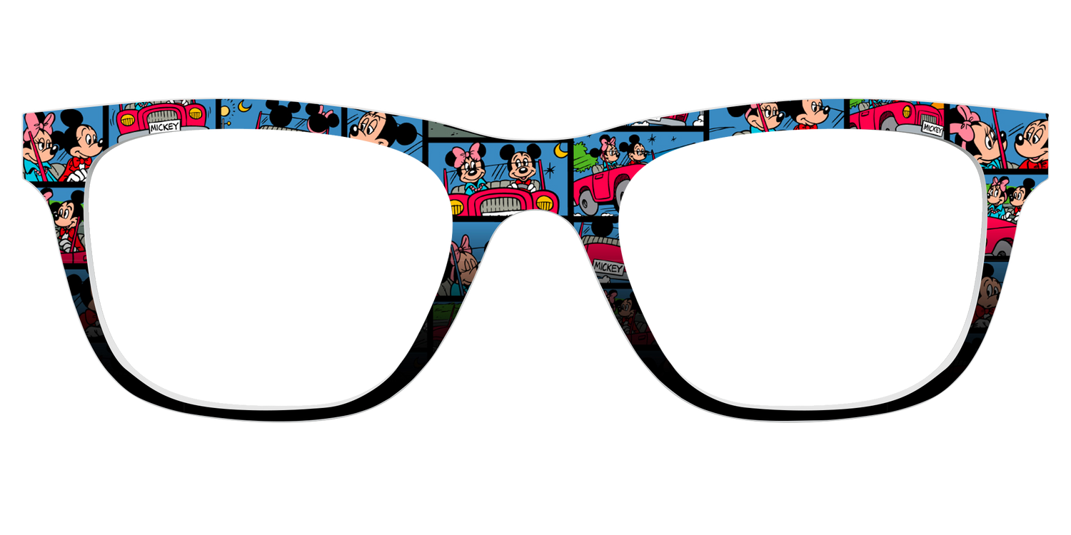 The Mickey & Minnie Comic Split - Front Top Image - Pair Eyewear