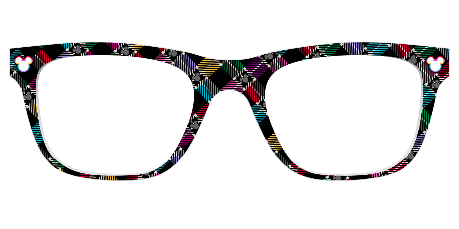 The Mickey Plaid - Front Top Image - Pair Eyewear