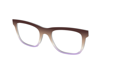 The Mocha to Light Lavender Gradient - Angle Top Thumbnail - Pair Eyewear