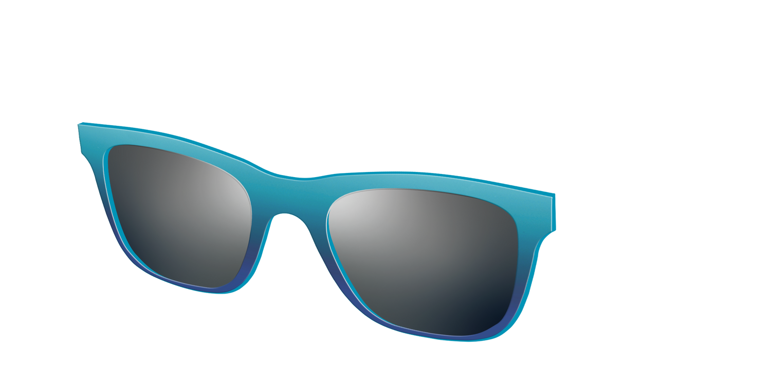 The Polarized Ocean Blue Sun Top