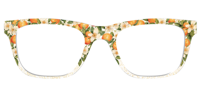 The Orange Blossom Glitter Crystal - Front Top Thumbnail - Pair Eyewear