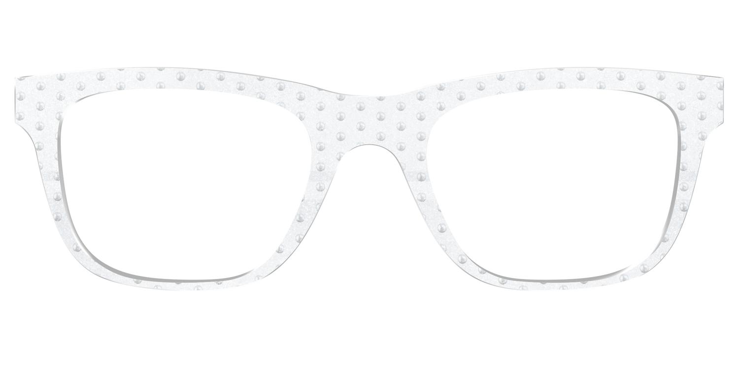The Pearl Shimmer Polka Dots - Front Top Image - Pair Eyewear