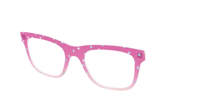 The Pink Butterfly Sparkle Crystal - Angle Top Thumbnail - Pair Eyewear
