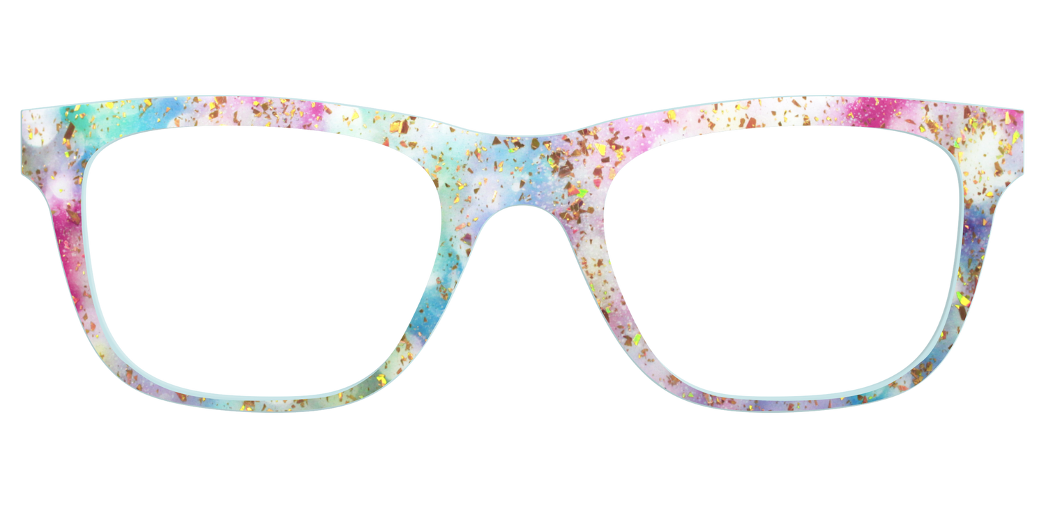 The Pixie Bokeh with Gold Flakes - Front Top Image - Pair Eyewear