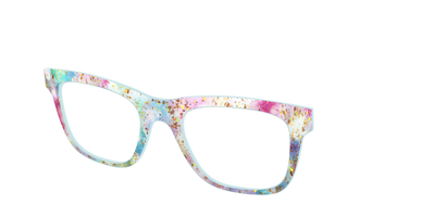 The Pixie Bokeh with Gold Flakes - Angle Top Thumbnail - Pair Eyewear
