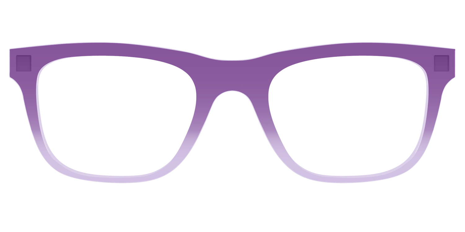 The Plum to Lilac Gradient Crystal - Front Top Image - Pair Eyewear
