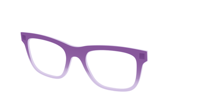 The Plum to Lilac Gradient Crystal - Angle Top Thumbnail - Pair Eyewear