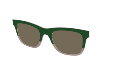 The Polarized Cedar & Sap Crystal Split Sun Top - Angle Top Thumbnail - Pair Eyewear