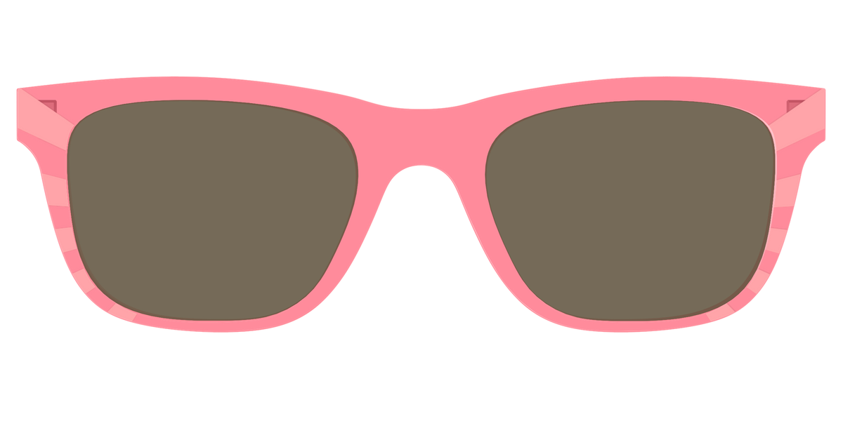 The Polarized Fruit Punch Sunburst Sun Top - Front Top Image - Pair Eyewear
