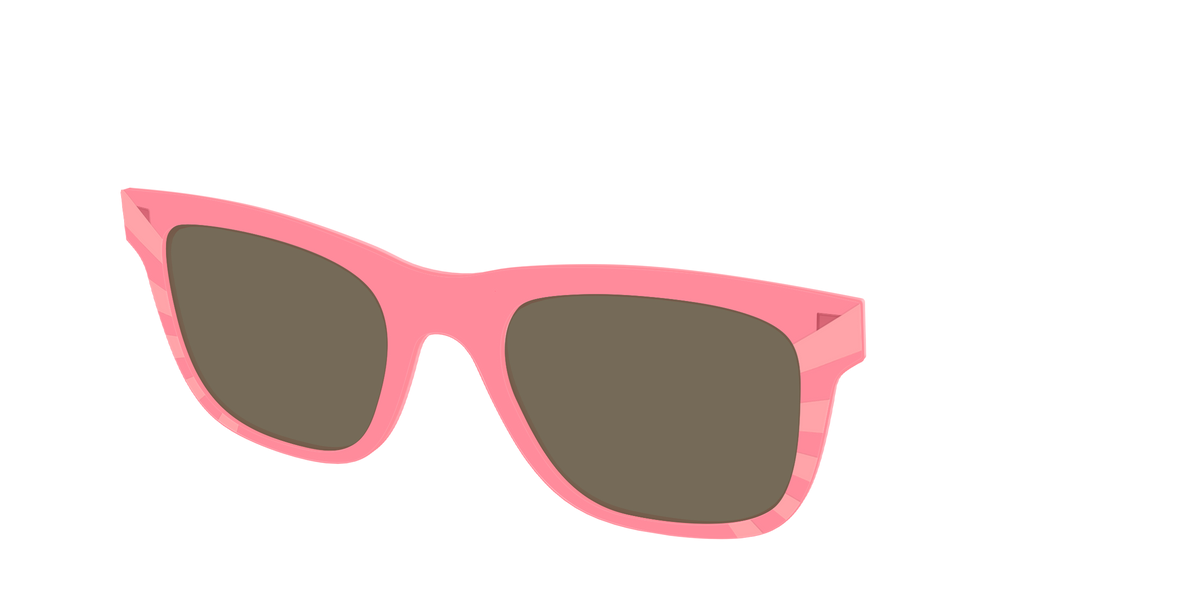 The Polarized Fruit Punch Sunburst Sun Top - Angle Top Image - Pair Eyewear