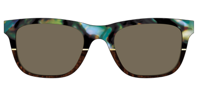 The Polarized Mirage Split with Gold Foil Sun Top - Front Top Thumbnail - Pair Eyewear
