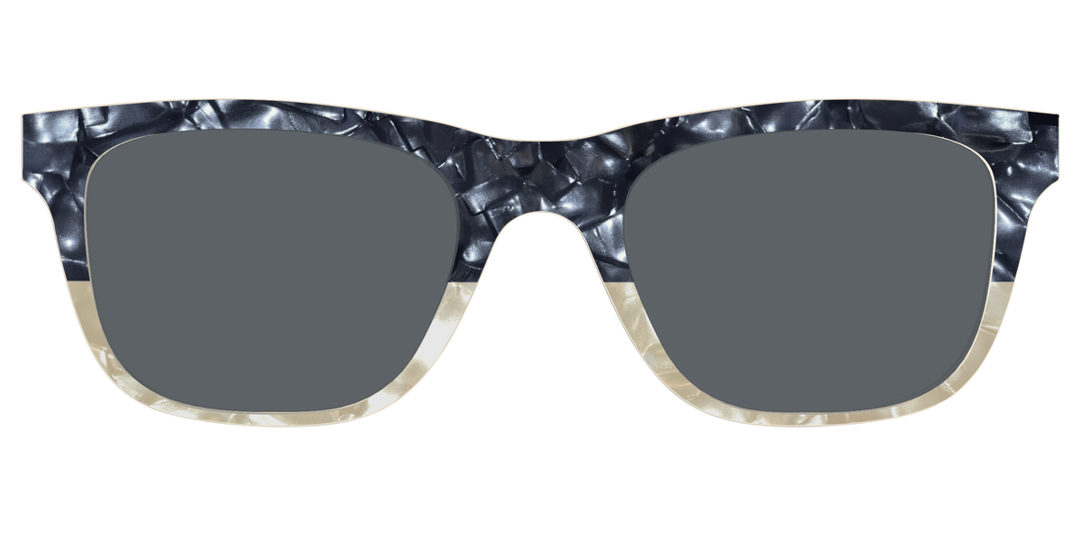 The Polarized Navy to Taupe Pearl Split Sun Top - Front Top Image - Pair Eyewear