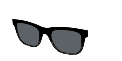 The Polarized Shaded Tortoise Sun Top - Angle Top Thumbnail - Pair Eyewear
