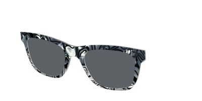 The Polarized Zebra Pearl Split Sun Top - Angle Top Thumbnail - Pair Eyewear