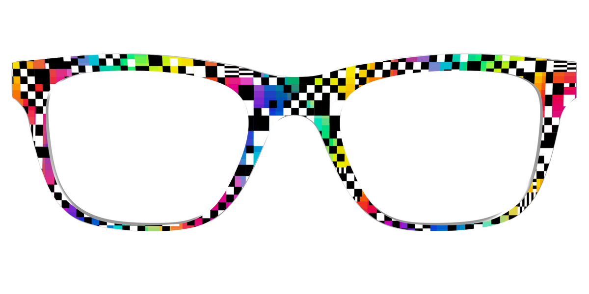 The Prismatic Check - Front Top Image - Pair Eyewear