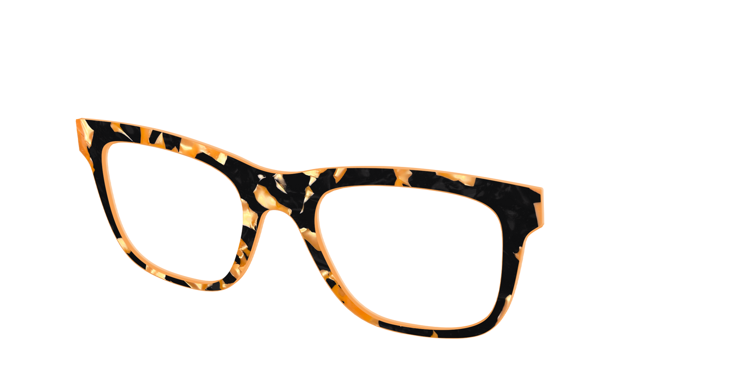 The Pumpkin Camo Pearl Tortoise - Angle Top Image - Pair Eyewear