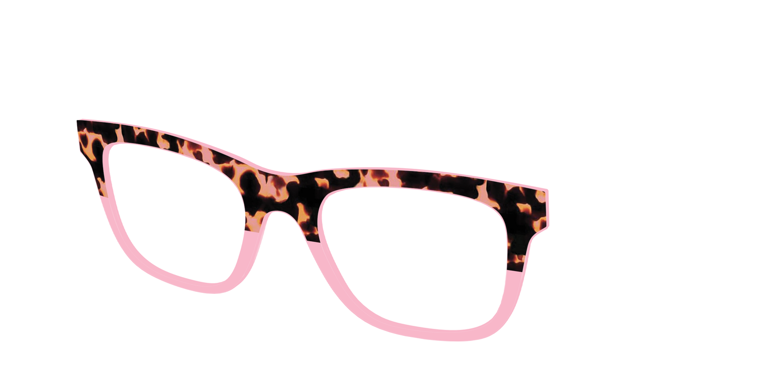 The Punch Tortoise Crystal Split - Angle Top Image - Pair Eyewear